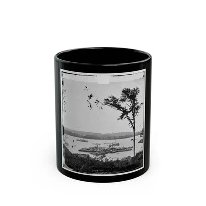 Belle Plain Landing, Virginia. View Of Camp And Transports. (Lower Landing). Photo Taken Near Bull Bluff (U.S. Civil War) Black Coffee Mug 11oz - Go Mug Yourself