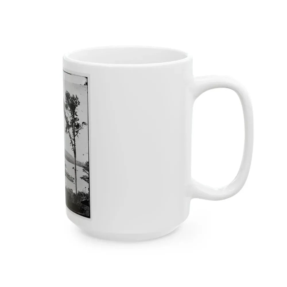 Belle Plain Landing, Virginia. View Of Camp And Transports. (Lower Landing). Photo Taken Near Bull Bluff (U.S. Civil War) White Coffee Mug - Go Mug Yourself