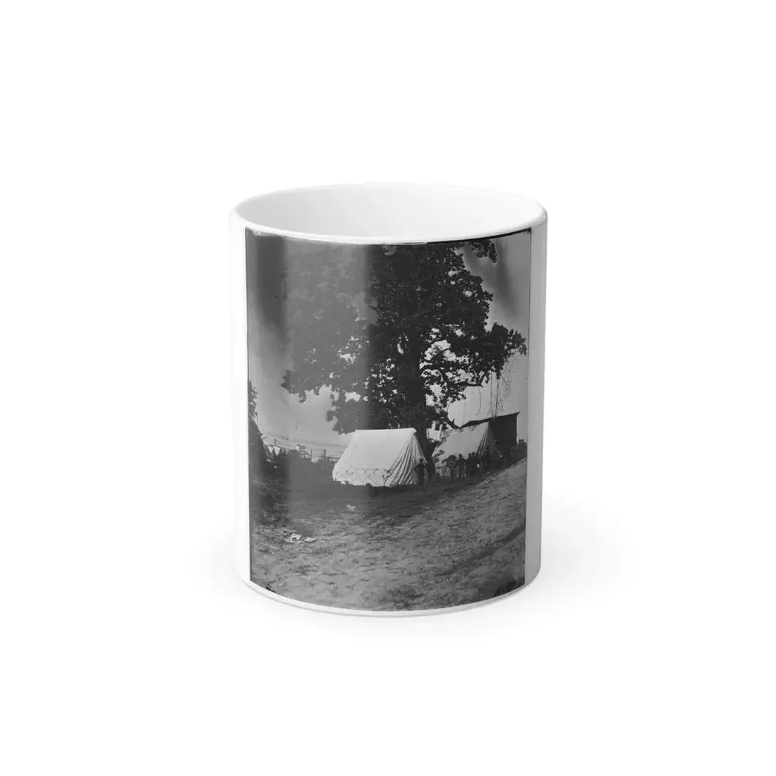 Belle Plain Landing, Virginia. View of the Tents of the Sanitary Commission (U.S. Civil War) Color Changing Coffee Mug 11oz - Go Mug Yourself