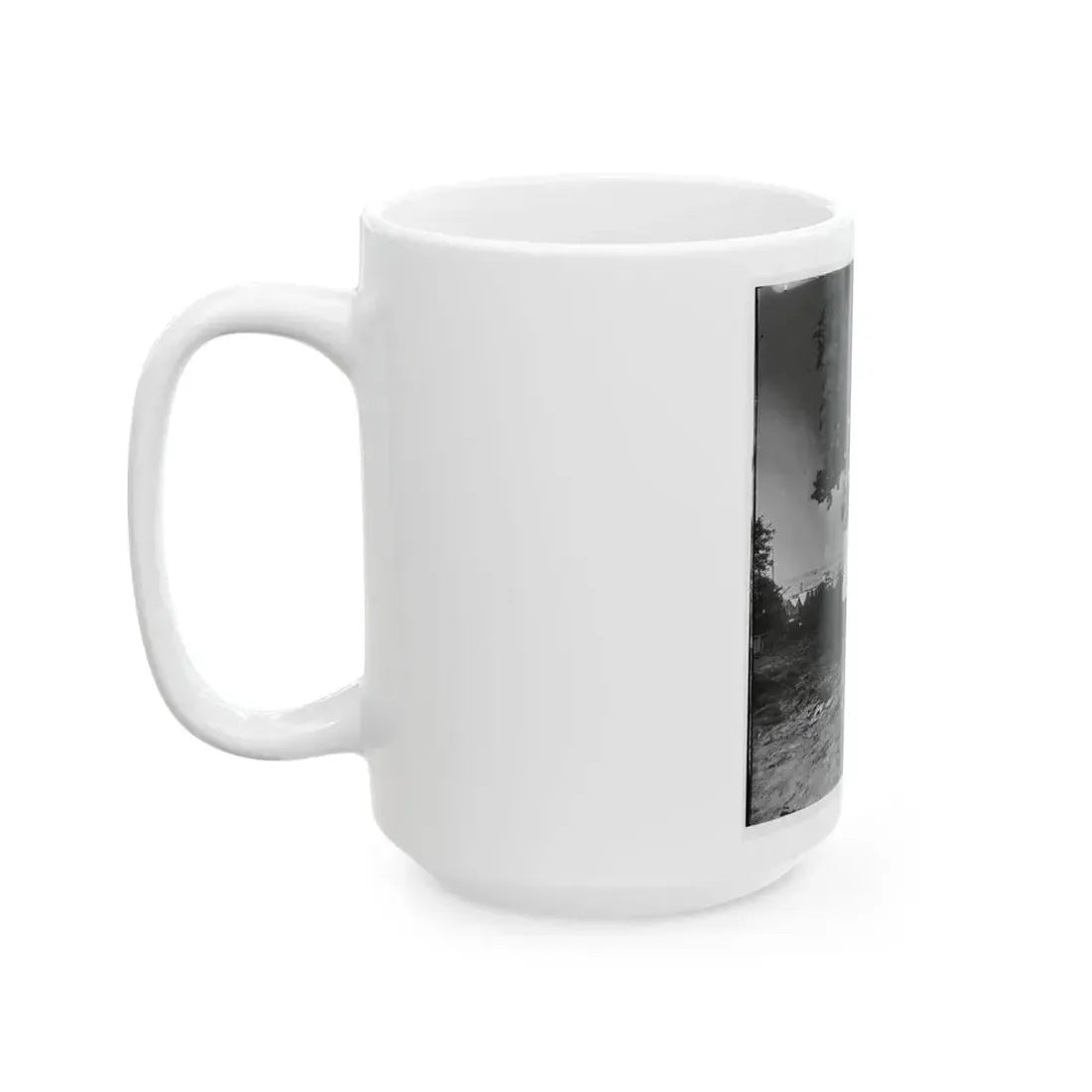 Belle Plain Landing, Virginia. View Of The Tents Of The Sanitary Commission (U.S. Civil War) White Coffee Mug - Go Mug Yourself