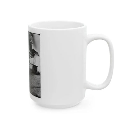 Belle Plain Landing, Virginia. View Of The Tents Of The Sanitary Commission (U.S. Civil War) White Coffee Mug - Go Mug Yourself
