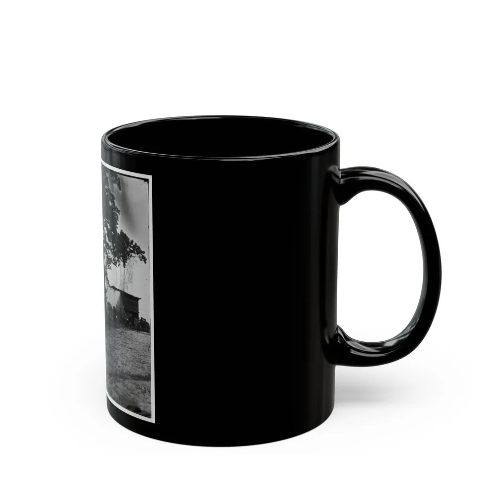 Belle Plain Landing, Virginia. View Of The Tents Of The Sanitary Commission (U.S. Civil War) Black Coffee Mug-Go Mug Yourself