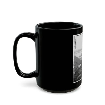 Belle Plain, Va.  Army Wagons And Transports At The Lower Landing (U.S. Civil War) Black Coffee Mug - Go Mug Yourself