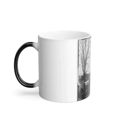 Belle Plain, Va. Wagons of the Sanitary Commission and a Crowd at the Landing (U.S. Civil War) Color Changing Coffee Mug 11oz - Go Mug Yourself