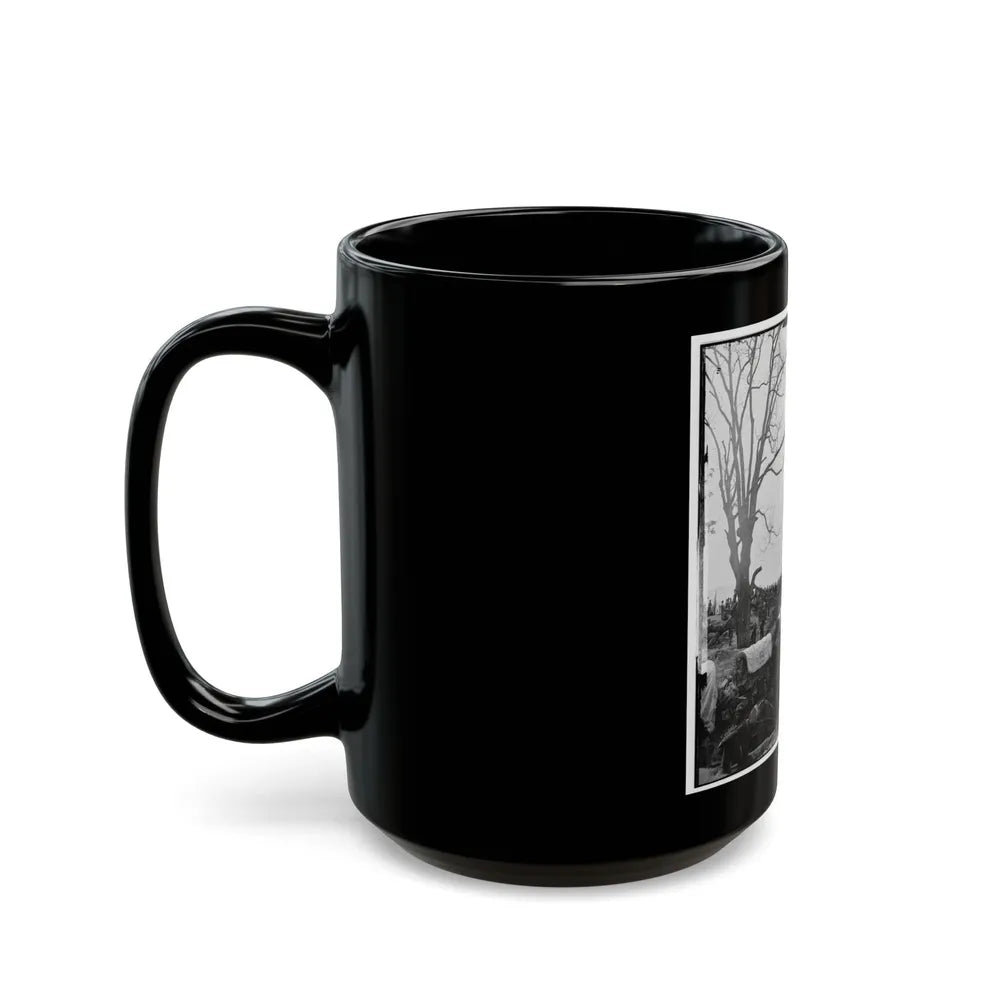 Belle Plain, Va. Wagons Of The Sanitary Commission And A Crowd At The Landing (U.S. Civil War) Black Coffee Mug-Go Mug Yourself