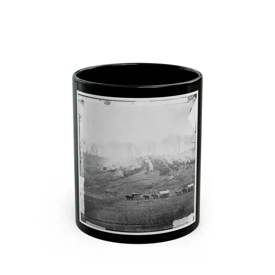 Belle Plain, Virginia. Camp Of 150th Pennsylvania Infantry (U.S. Civil War) Black Coffee Mug 11oz - Go Mug Yourself