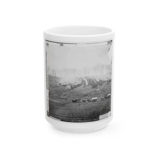 Belle Plain, Virginia. Camp Of 150th Pennsylvania Infantry (U.S. Civil War) White Coffee Mug 15oz - Go Mug Yourself
