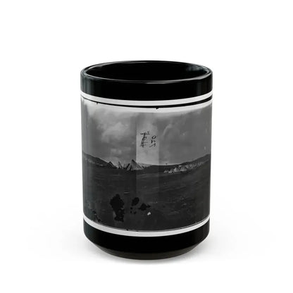 Belle Plain, Virginia. Camp Of Negro Laborers In Quartermaster Department (U.S. Civil War) Black Coffee Mug 15oz - Go Mug Yourself