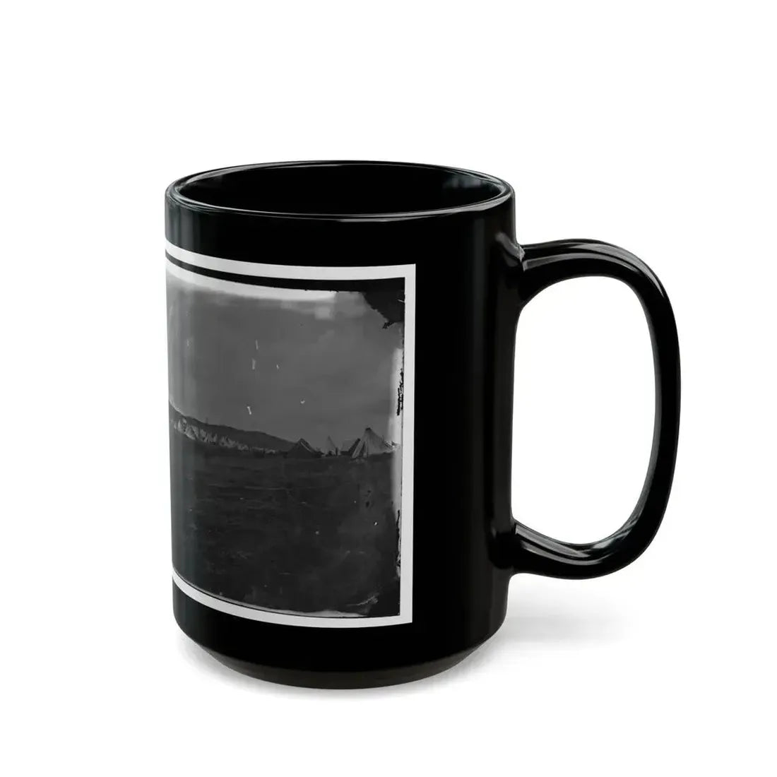 Belle Plain, Virginia. Camp Of Negro Laborers In Quartermaster Department (U.S. Civil War) Black Coffee Mug - Go Mug Yourself