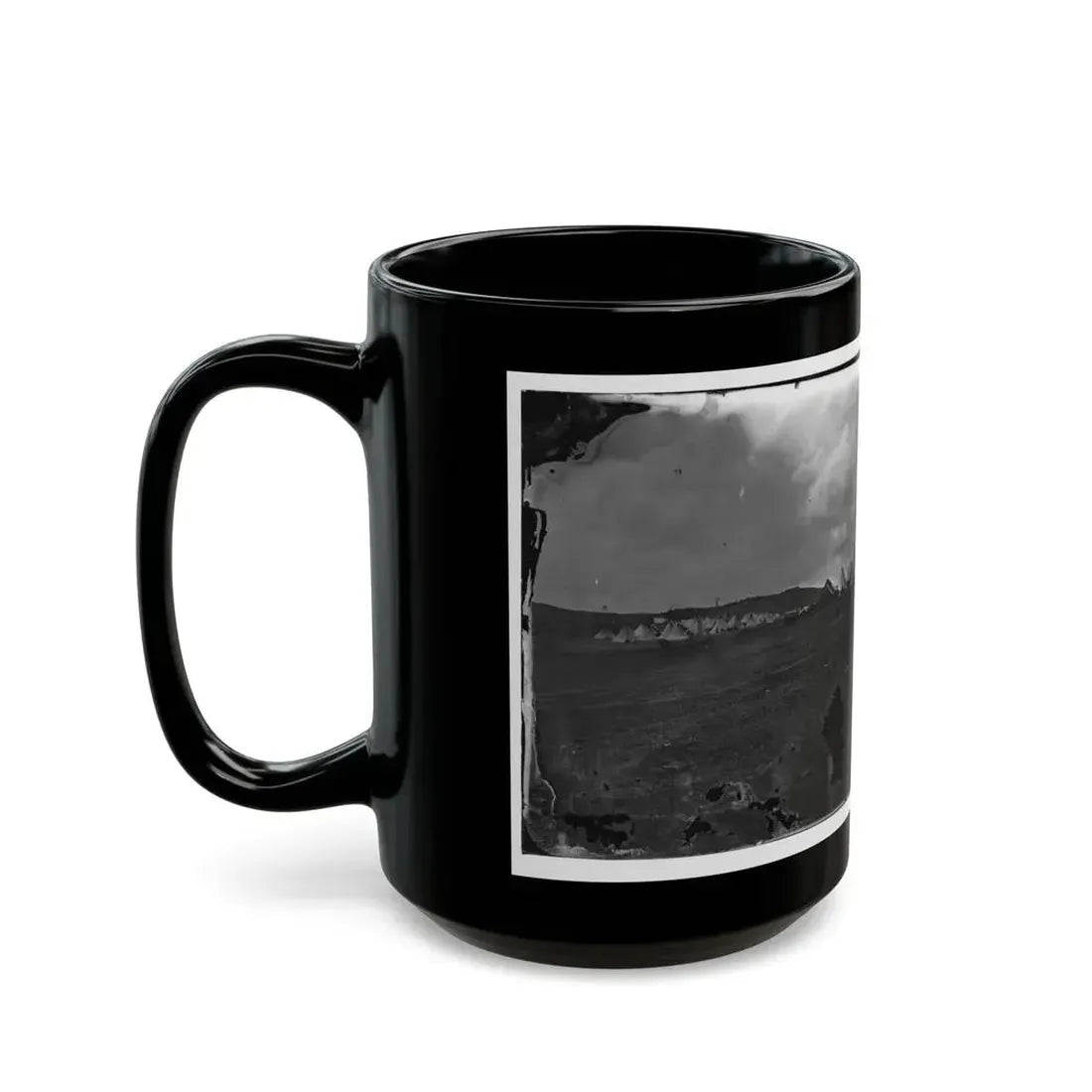 Belle Plain, Virginia. Camp Of Negro Laborers In Quartermaster Department (U.S. Civil War) Black Coffee Mug - Go Mug Yourself