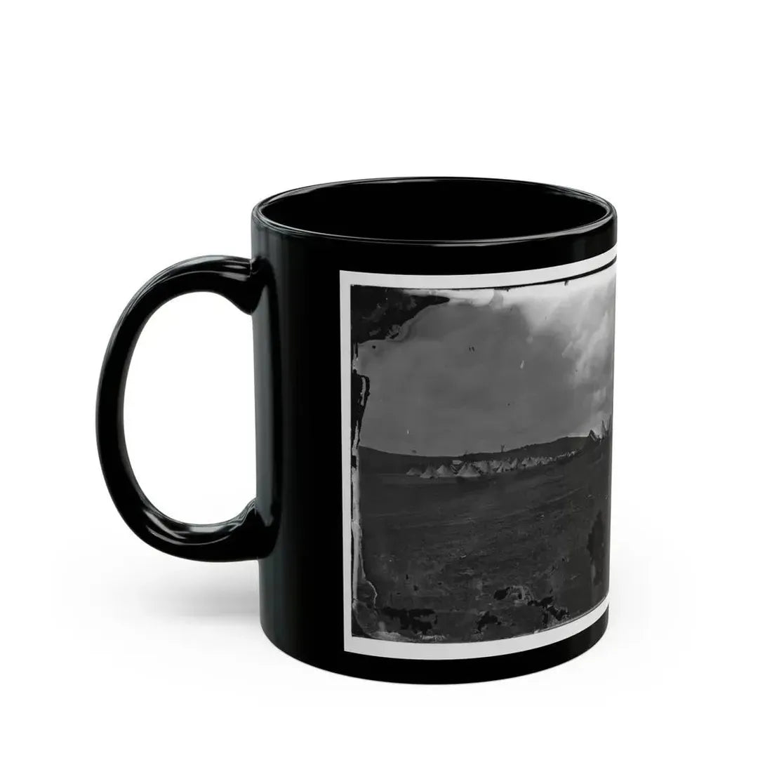 Belle Plain, Virginia. Camp Of Negro Laborers In Quartermaster Department (U.S. Civil War) Black Coffee Mug - Go Mug Yourself