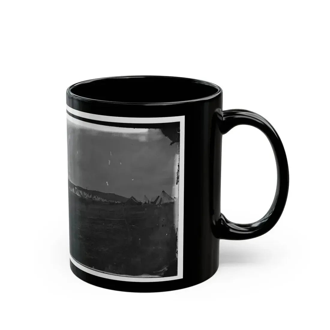 Belle Plain, Virginia. Camp Of Negro Laborers In Quartermaster Department (U.S. Civil War) Black Coffee Mug - Go Mug Yourself