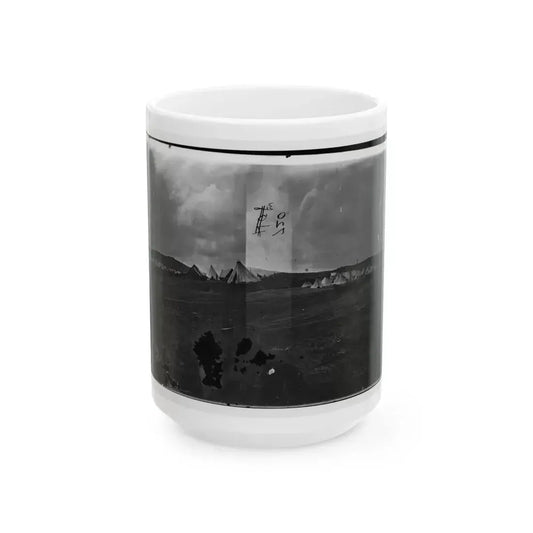 Belle Plain, Virginia. Camp Of Negro Laborers In Quartermaster Department (U.S. Civil War) White Coffee Mug 15oz - Go Mug Yourself