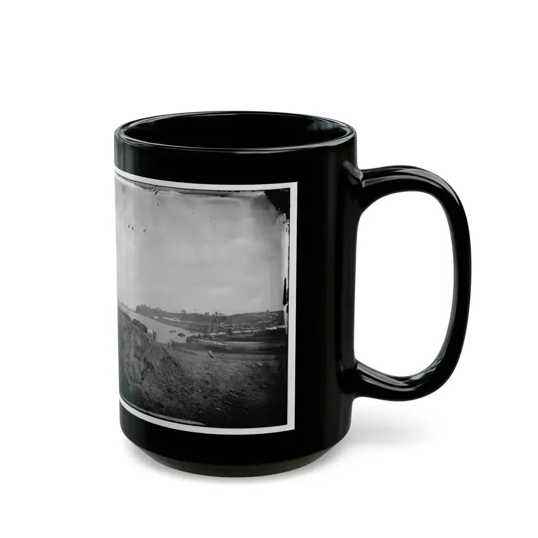 Belle Plain, Virginia. Encampment Of 2d New York And 1st Mass. Heavy Artillery (U.S. Civil War) Black Coffee Mug - Go Mug Yourself