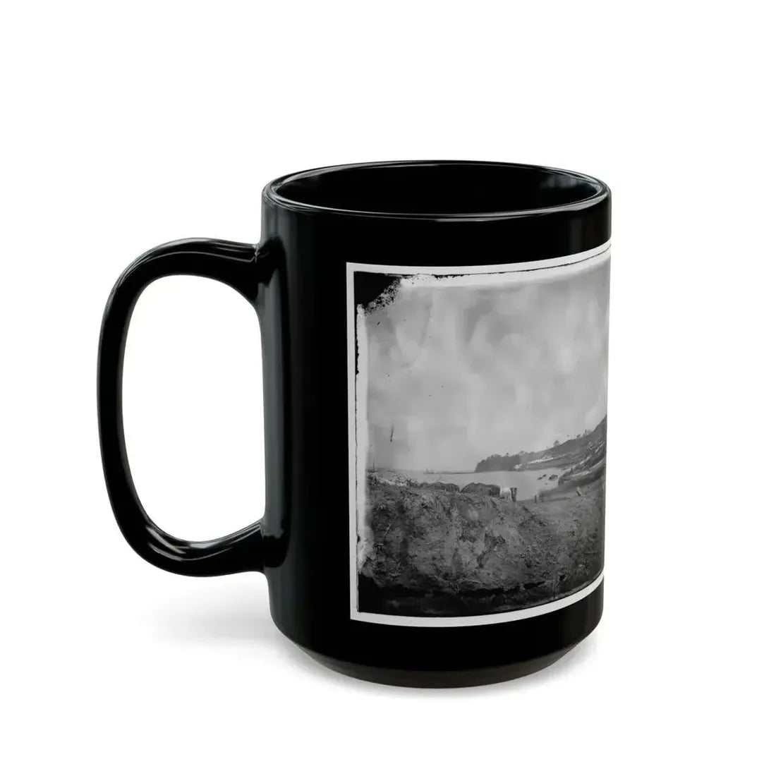 Belle Plain, Virginia. Encampment Of 2d New York And 1st Mass. Heavy Artillery (U.S. Civil War) Black Coffee Mug - Go Mug Yourself