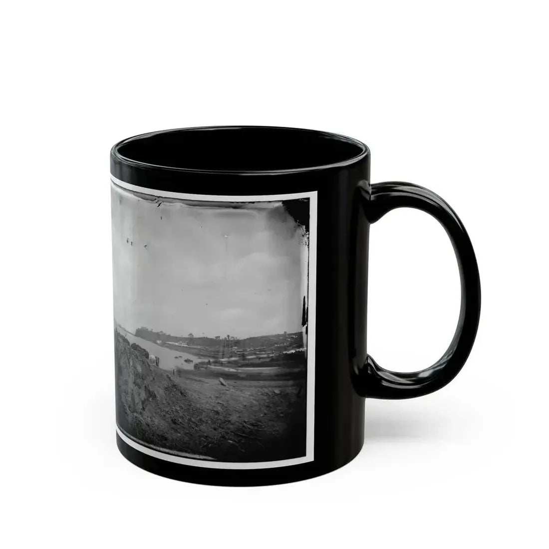 Belle Plain, Virginia. Encampment Of 2d New York And 1st Mass. Heavy Artillery (U.S. Civil War) Black Coffee Mug - Go Mug Yourself