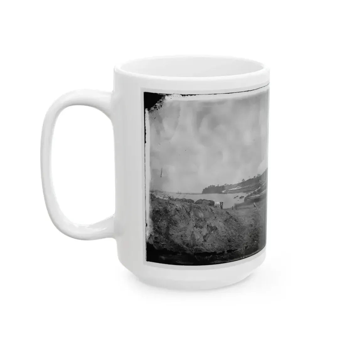 Belle Plain, Virginia. Encampment Of 2d New York And 1st Mass. Heavy Artillery (U.S. Civil War) White Coffee Mug - Go Mug Yourself