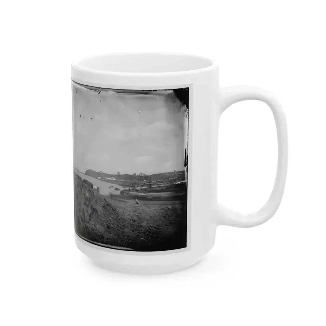 Belle Plain, Virginia. Encampment Of 2d New York And 1st Mass. Heavy Artillery (U.S. Civil War) White Coffee Mug - Go Mug Yourself