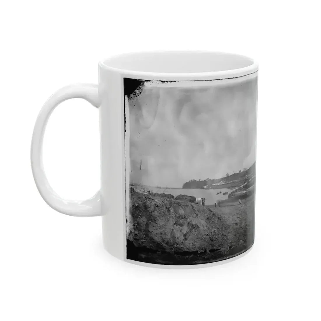 Belle Plain, Virginia. Encampment Of 2d New York And 1st Mass. Heavy Artillery (U.S. Civil War) White Coffee Mug - Go Mug Yourself