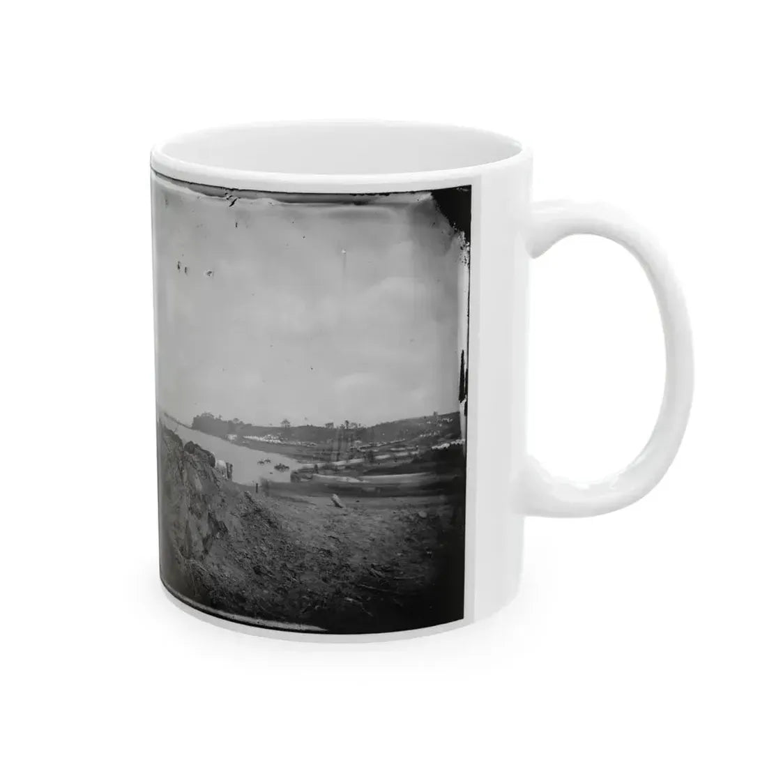 Belle Plain, Virginia. Encampment Of 2d New York And 1st Mass. Heavy Artillery (U.S. Civil War) White Coffee Mug - Go Mug Yourself
