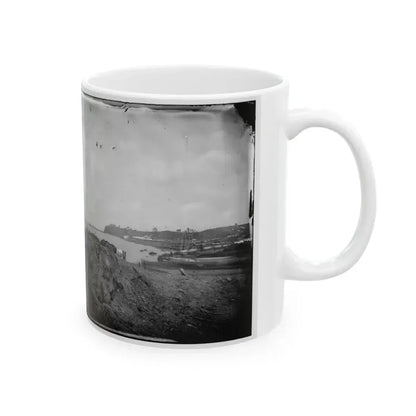 Belle Plain, Virginia. Encampment Of 2d New York And 1st Mass. Heavy Artillery (U.S. Civil War) White Coffee Mug - Go Mug Yourself