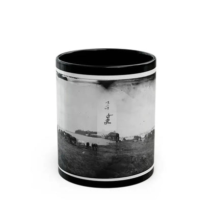 Belle Plain, Virginia. Encampment Of 2nd N.Y. And 1st Mass. Heavy Artillery (U.S. Civil War) Black Coffee Mug 11oz - Go Mug Yourself