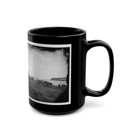 Belle Plain, Virginia. Encampment Of 2nd N.Y. And 1st Mass. Heavy Artillery (U.S. Civil War) Black Coffee Mug - Go Mug Yourself