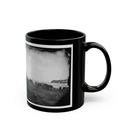 Belle Plain, Virginia. Encampment Of 2nd N.Y. And 1st Mass. Heavy Artillery (U.S. Civil War) Black Coffee Mug - Go Mug Yourself