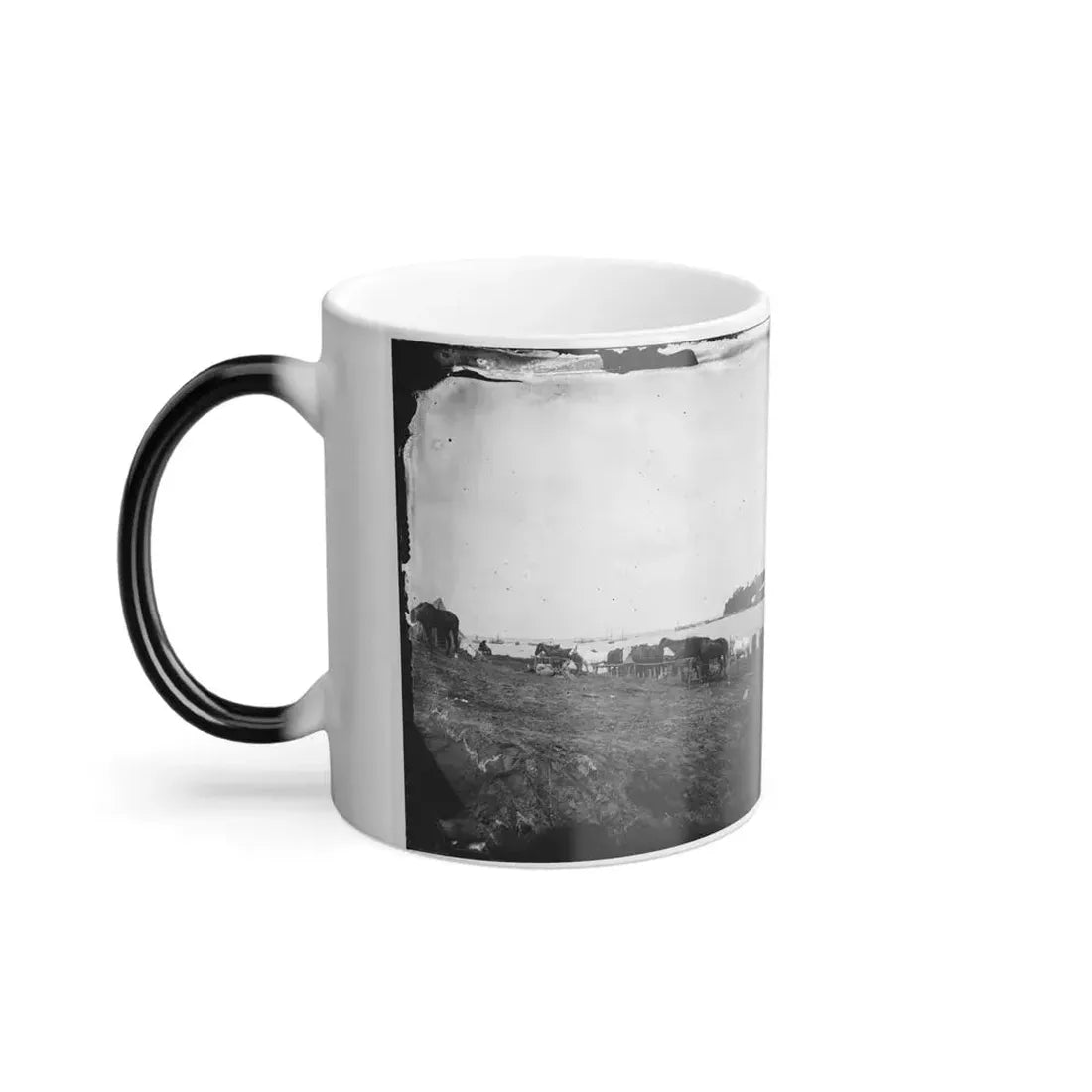 Belle Plain, Virginia. Encampment of 2Nd N.Y. And 1St Mass. Heavy Artillery (U.S. Civil War) Color Changing Coffee Mug 11oz - Go Mug Yourself