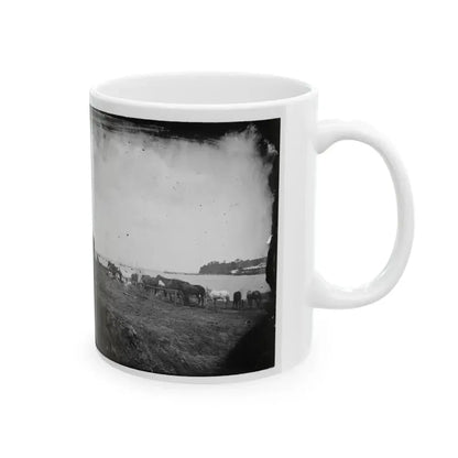 Belle Plain, Virginia. Encampment Of 2nd N.Y. And 1st Mass. Heavy Artillery (U.S. Civil War) White Coffee Mug - Go Mug Yourself