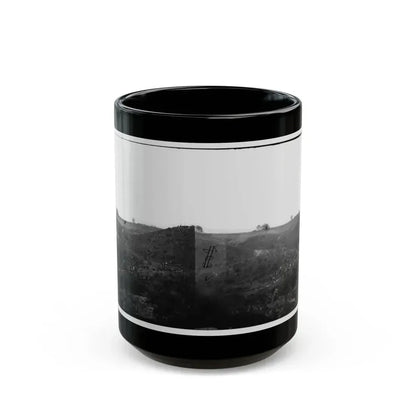 Belle Plain, Virginia. Encampment Of 7,000 Confederates In The  Punch Bowl (2) (U.S. Civil War) Black Coffee Mug 15oz - Go Mug Yourself