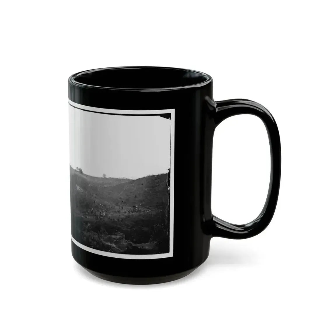 Belle Plain, Virginia. Encampment Of 7,000 Confederates In The  Punch Bowl (2) (U.S. Civil War) Black Coffee Mug - Go Mug Yourself