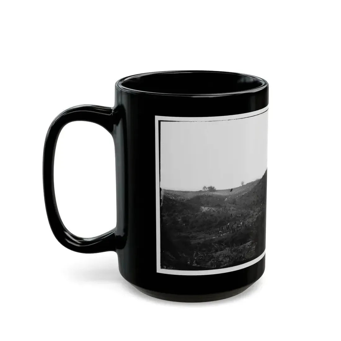 Belle Plain, Virginia. Encampment Of 7,000 Confederates In The  Punch Bowl (2) (U.S. Civil War) Black Coffee Mug - Go Mug Yourself