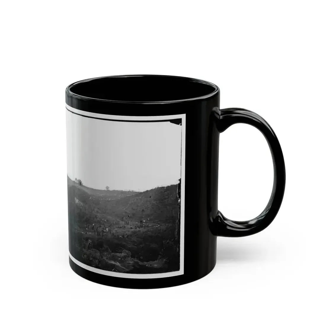 Belle Plain, Virginia. Encampment Of 7,000 Confederates In The  Punch Bowl (2) (U.S. Civil War) Black Coffee Mug - Go Mug Yourself