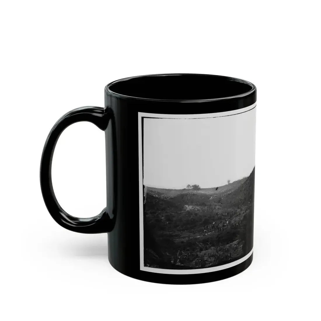 Belle Plain, Virginia. Encampment Of 7,000 Confederates In The  Punch Bowl (2) (U.S. Civil War) Black Coffee Mug - Go Mug Yourself