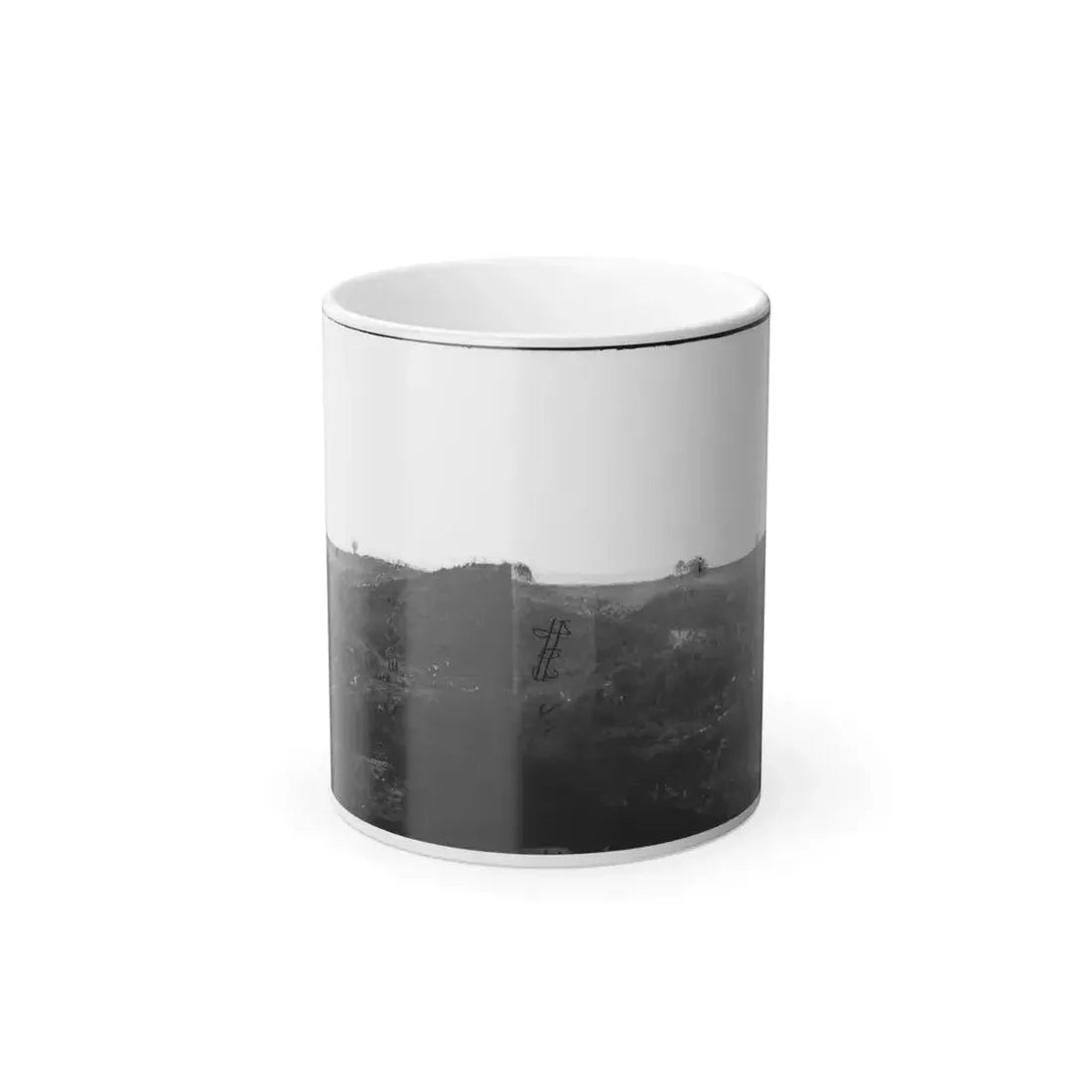 Belle Plain, Virginia. Encampment of 7,000 Confederates in the  Punch Bowl (2) (U.S. Civil War) Color Changing Coffee Mug 11oz Default Title 11oz - Go Mug Yourself