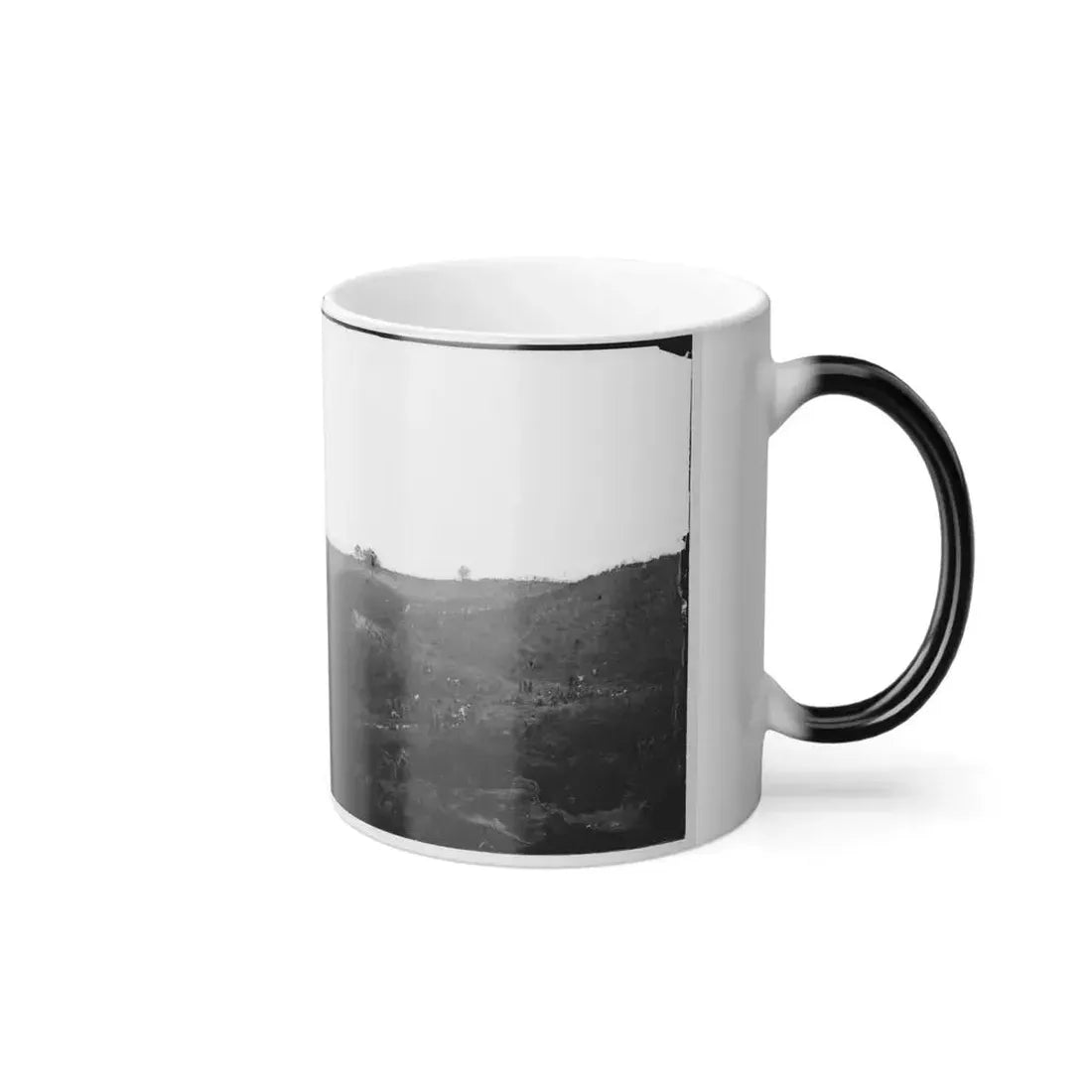 Belle Plain, Virginia. Encampment of 7,000 Confederates in the  Punch Bowl (2) (U.S. Civil War) Color Changing Coffee Mug 11oz - Go Mug Yourself