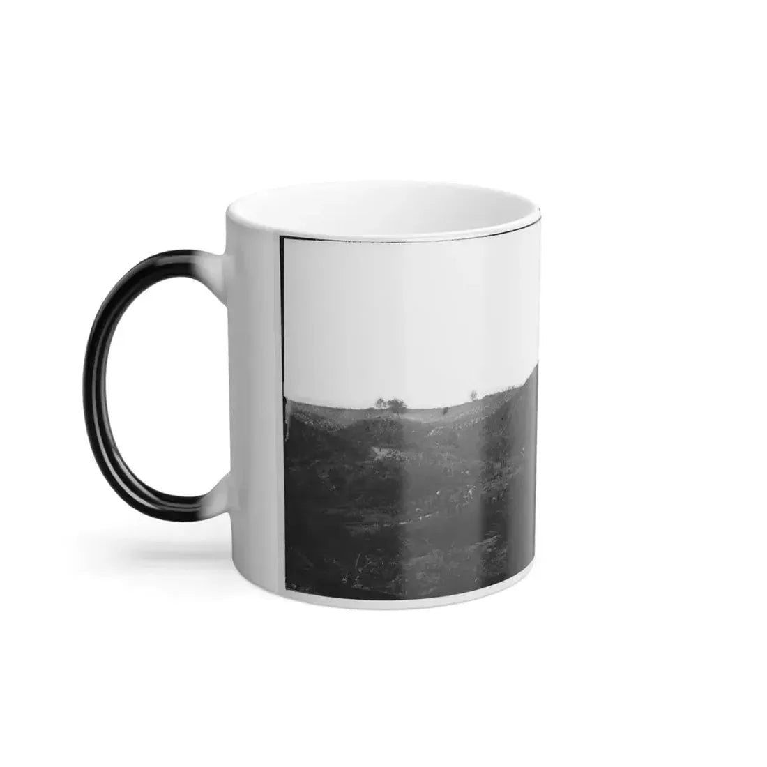 Belle Plain, Virginia. Encampment of 7,000 Confederates in the  Punch Bowl (2) (U.S. Civil War) Color Changing Coffee Mug 11oz - Go Mug Yourself