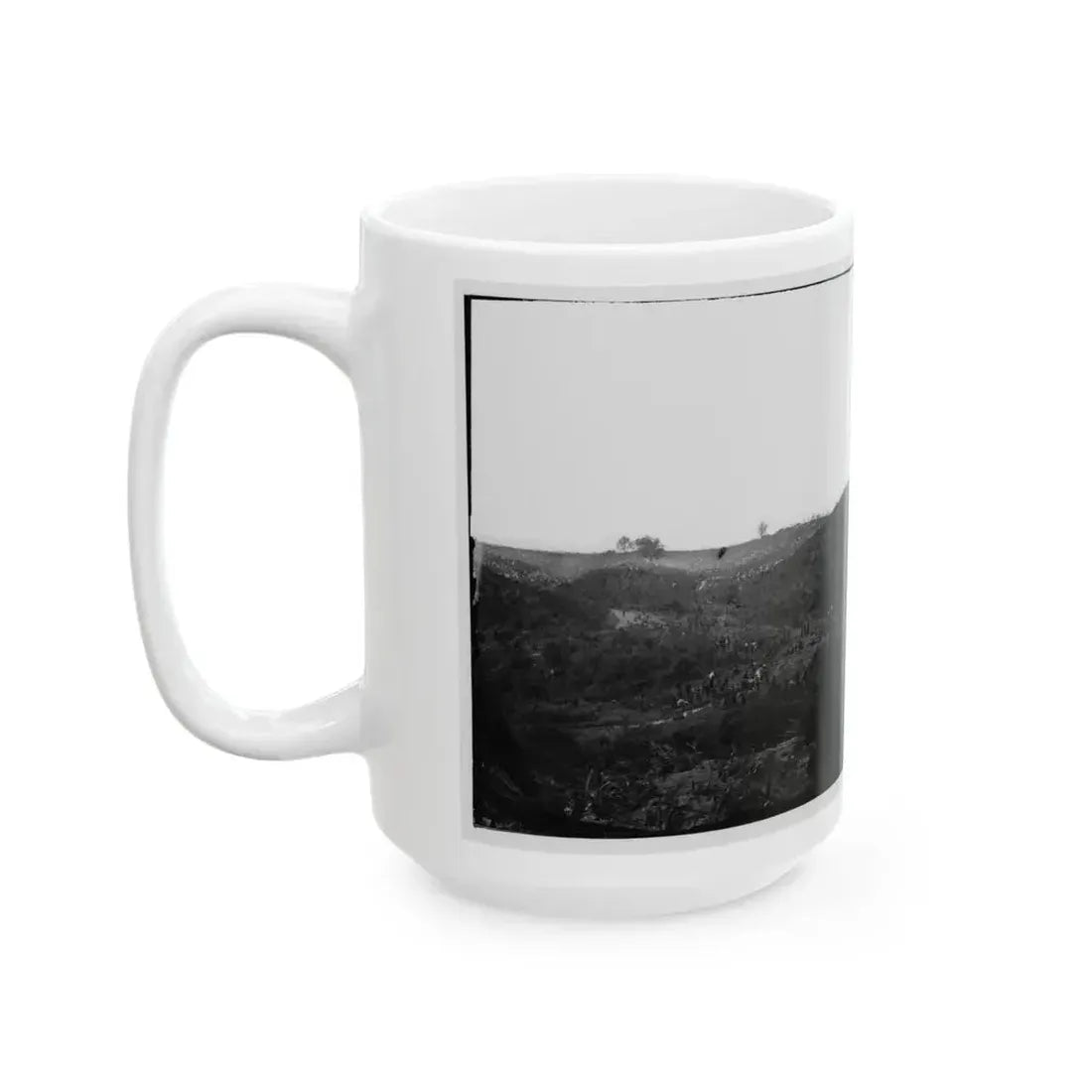 Belle Plain, Virginia. Encampment Of 7,000 Confederates In The  Punch Bowl (2) (U.S. Civil War) White Coffee Mug - Go Mug Yourself