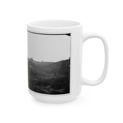 Belle Plain, Virginia. Encampment Of 7,000 Confederates In The  Punch Bowl (2) (U.S. Civil War) White Coffee Mug - Go Mug Yourself