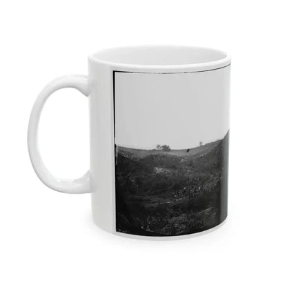 Belle Plain, Virginia. Encampment Of 7,000 Confederates In The  Punch Bowl (2) (U.S. Civil War) White Coffee Mug - Go Mug Yourself