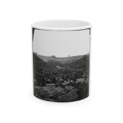 Belle Plain, Virginia. Encampment Of 7,000 Confederates In The  Punch Bowl (U.S. Civil War) White Coffee Mug 11oz - Go Mug Yourself