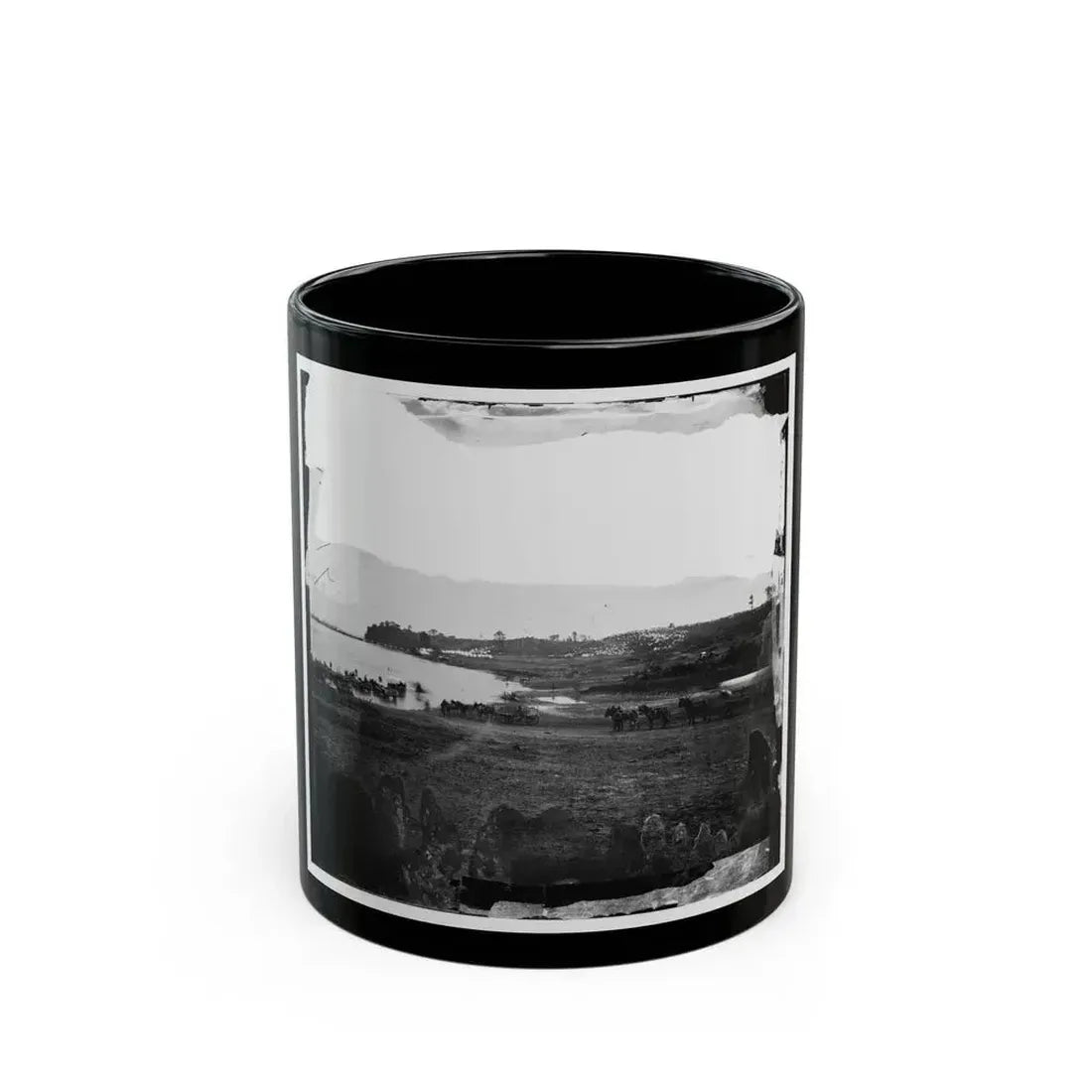 Belle Plain, Virginia. First Landing At Belle Plain (U.S. Civil War) Black Coffee Mug 11oz - Go Mug Yourself