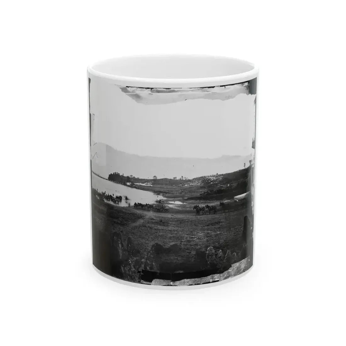 Belle Plain, Virginia. First Landing At Belle Plain (U.S. Civil War) White Coffee Mug 11oz - Go Mug Yourself