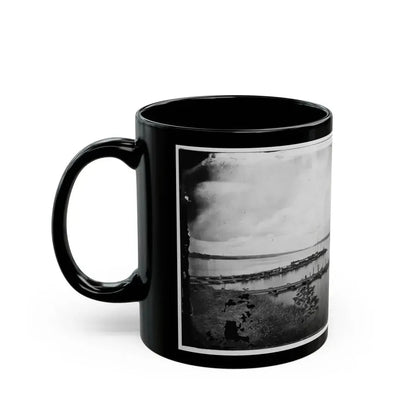 Belle Plain, Virginia. Pontoon Wharf (U.S. Civil War) Black Coffee Mug - Go Mug Yourself