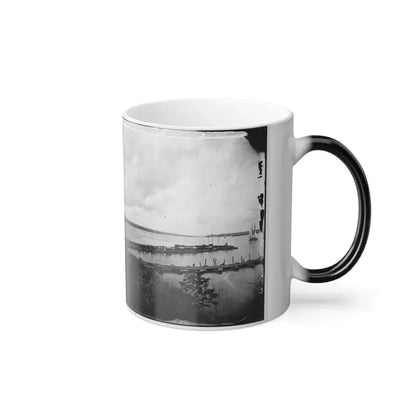 Belle Plain, Virginia. Pontoon Wharf (U.S. Civil War) Color Changing Coffee Mug 11oz - Go Mug Yourself
