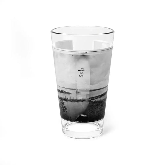 Belle Plain, Virginia. Pontoon Wharf (U.S. Civil War) Pint Glass 16oz 16oz - Go Mug Yourself