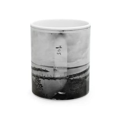 Belle Plain, Virginia. Pontoon Wharf (U.S. Civil War) White Coffee Mug 11oz - Go Mug Yourself