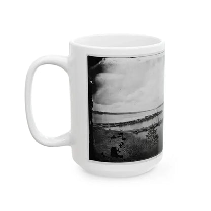 Belle Plain, Virginia. Pontoon Wharf (U.S. Civil War) White Coffee Mug - Go Mug Yourself