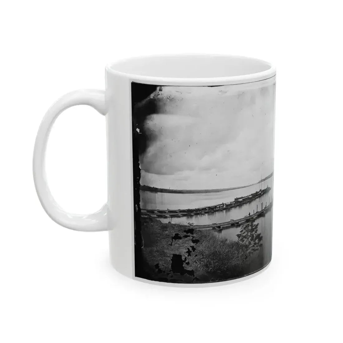 Belle Plain, Virginia. Pontoon Wharf (U.S. Civil War) White Coffee Mug - Go Mug Yourself